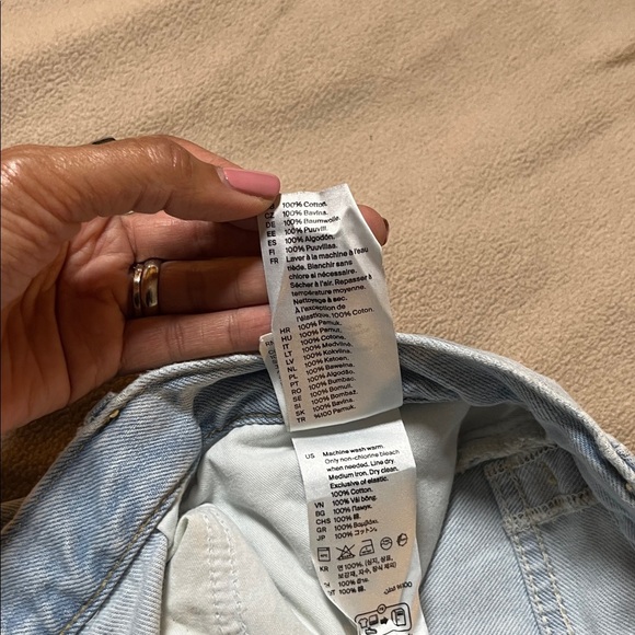 COS Women's Facade Light Wash Straight-Leg Jeans 31 - Picture 6 of 9